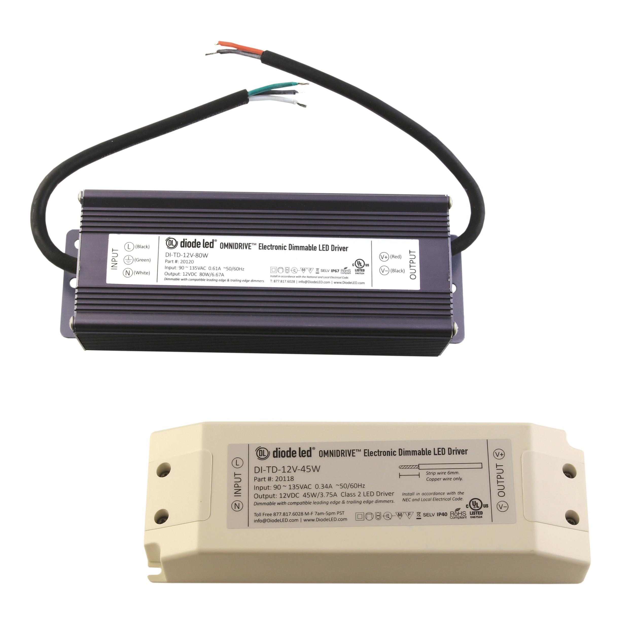 Dimmable LED Power Supplies - OMNIDRIVE Electronic Dimmable Drivers | Diode  LED